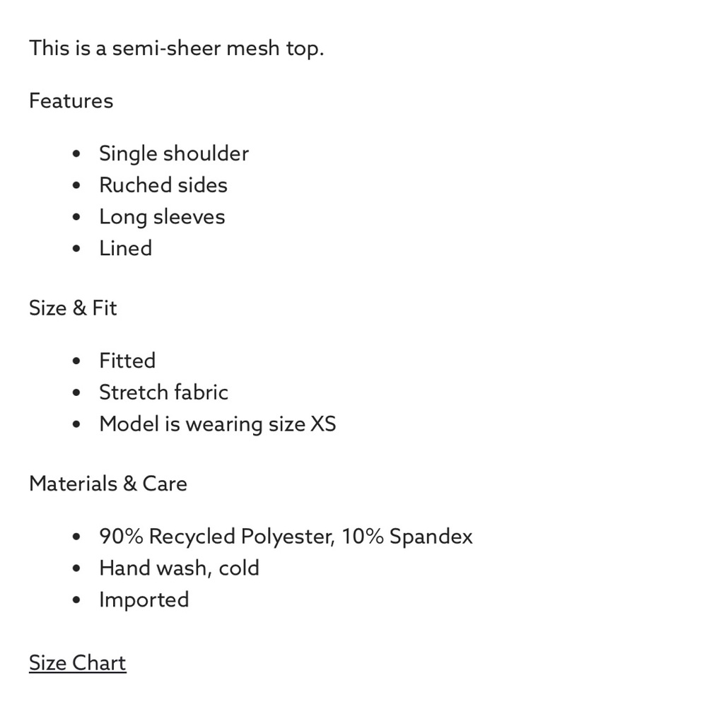 Dynamite One Shoulder Mesh Top - Picture 6 of 6